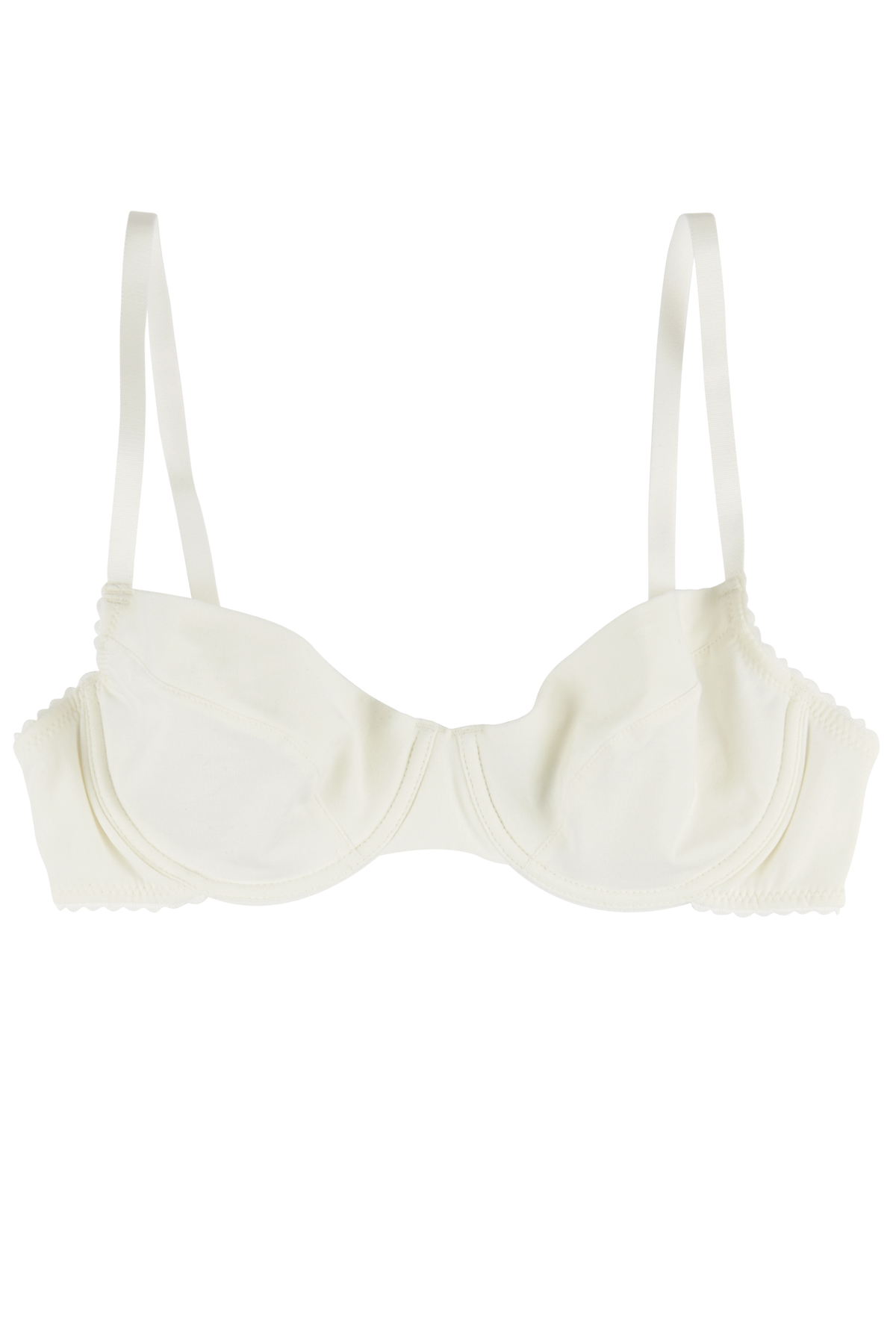 Off-white Cotton underwired bra – Made by Noemi